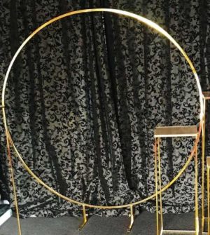 Shinny Gold Round Arch